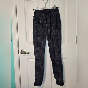 Black Tie-Dye Jogger Pants Women's Size XS